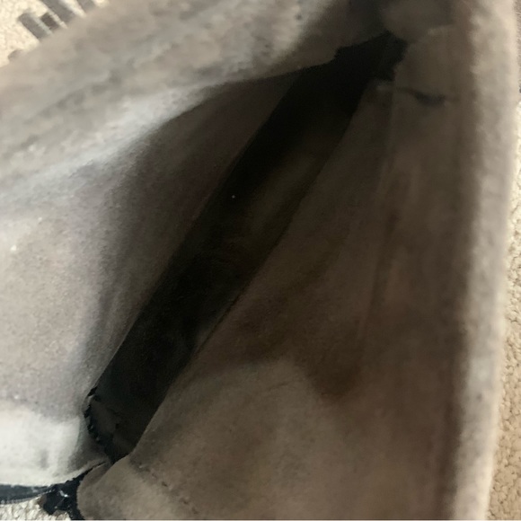 Minnetonka Suede Leather Fringe Studded Detail Ankle Booties - Picture 8 of 13